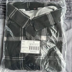 Flannel  long sleeve shirt Never Open 2 for $15